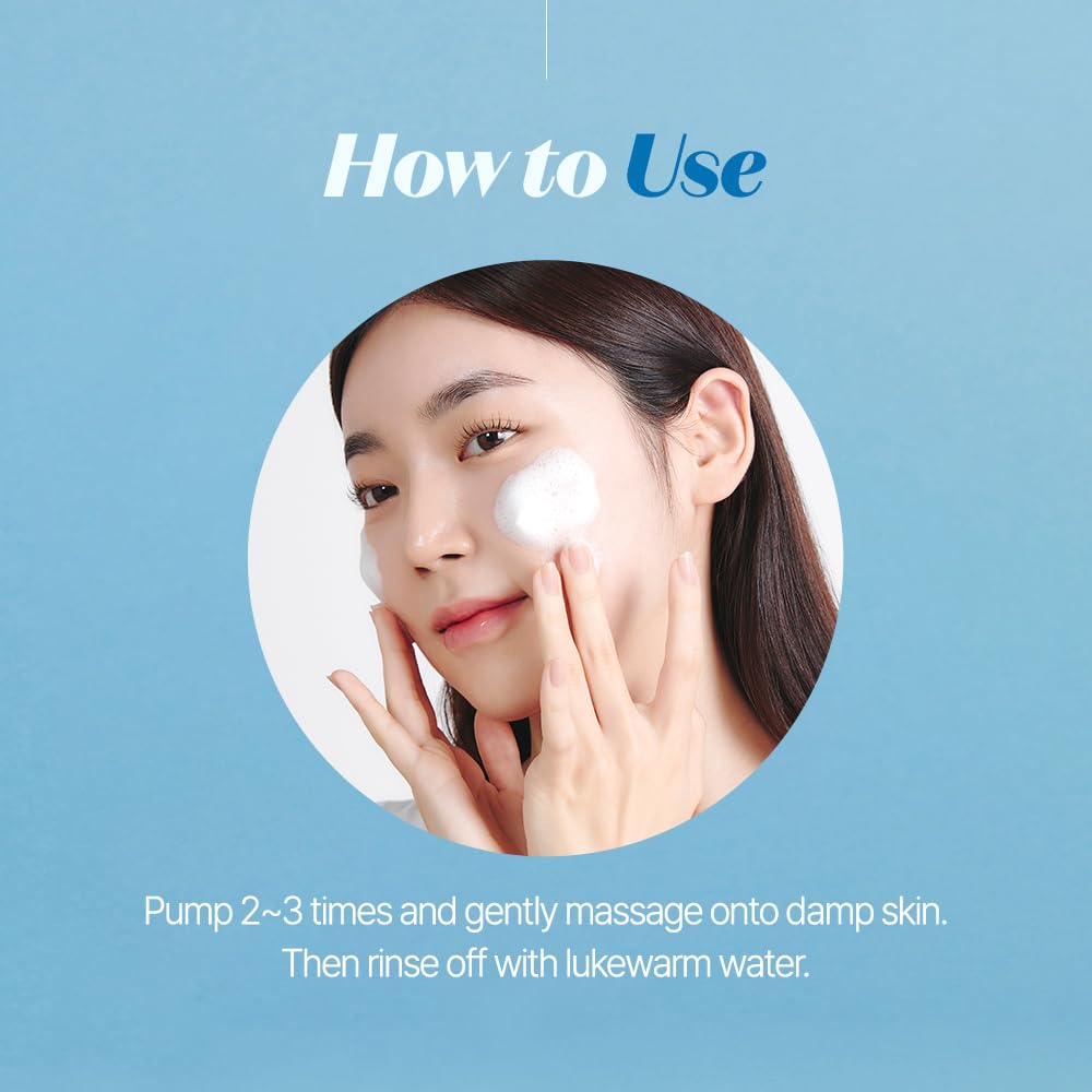 Etude SoonJung pH 6.5 Whip Cleanser - Gentle Micro Foaming Face Wash for Sensitive Skin | 8.45 Fl Oz