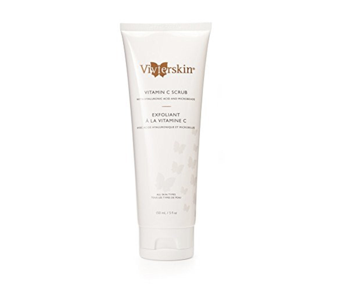 VivierSkin Vitamin C Scrub - Brightening Exfoliating Facial Cleanser | 5 Fl Oz