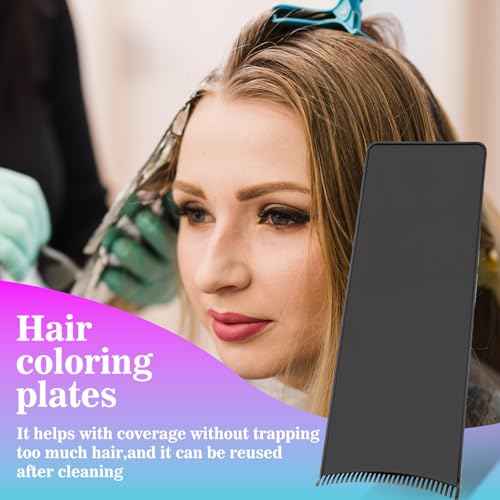 Balayage Board Highlighting Kit, Highlighting Board with Teeth, Lightweight Foiling Boards for Hair Dye Tools, Reusable Hair Dying Tools for Barber Salon Hairstylist Hairs Dying Tool