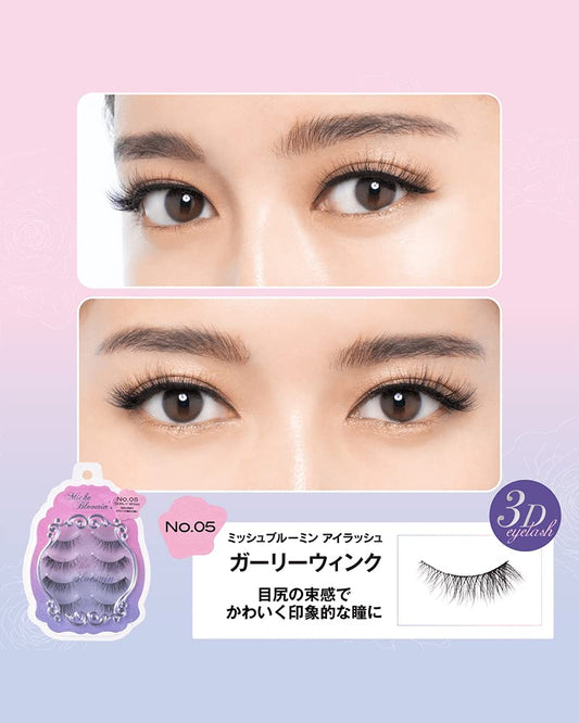 Miche Bloomin' 3D Eyelashes No. 05 Girly Wink 4 Pairs