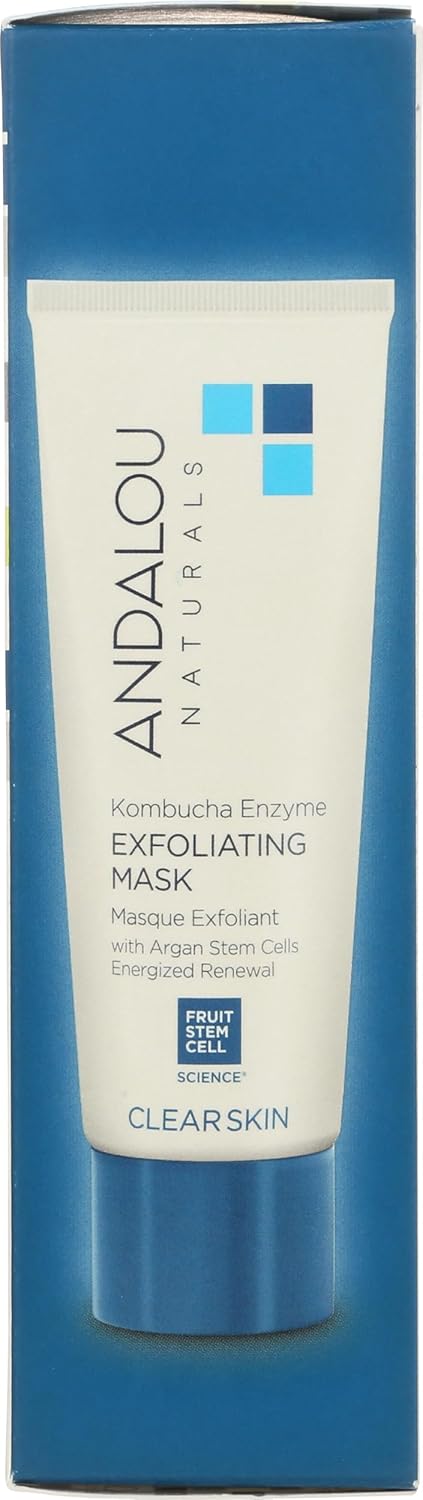 Andalou Naturals Kombucha Enzyme Exfoliating Peel - Brightening Facial Treatment, 1.8 Oz