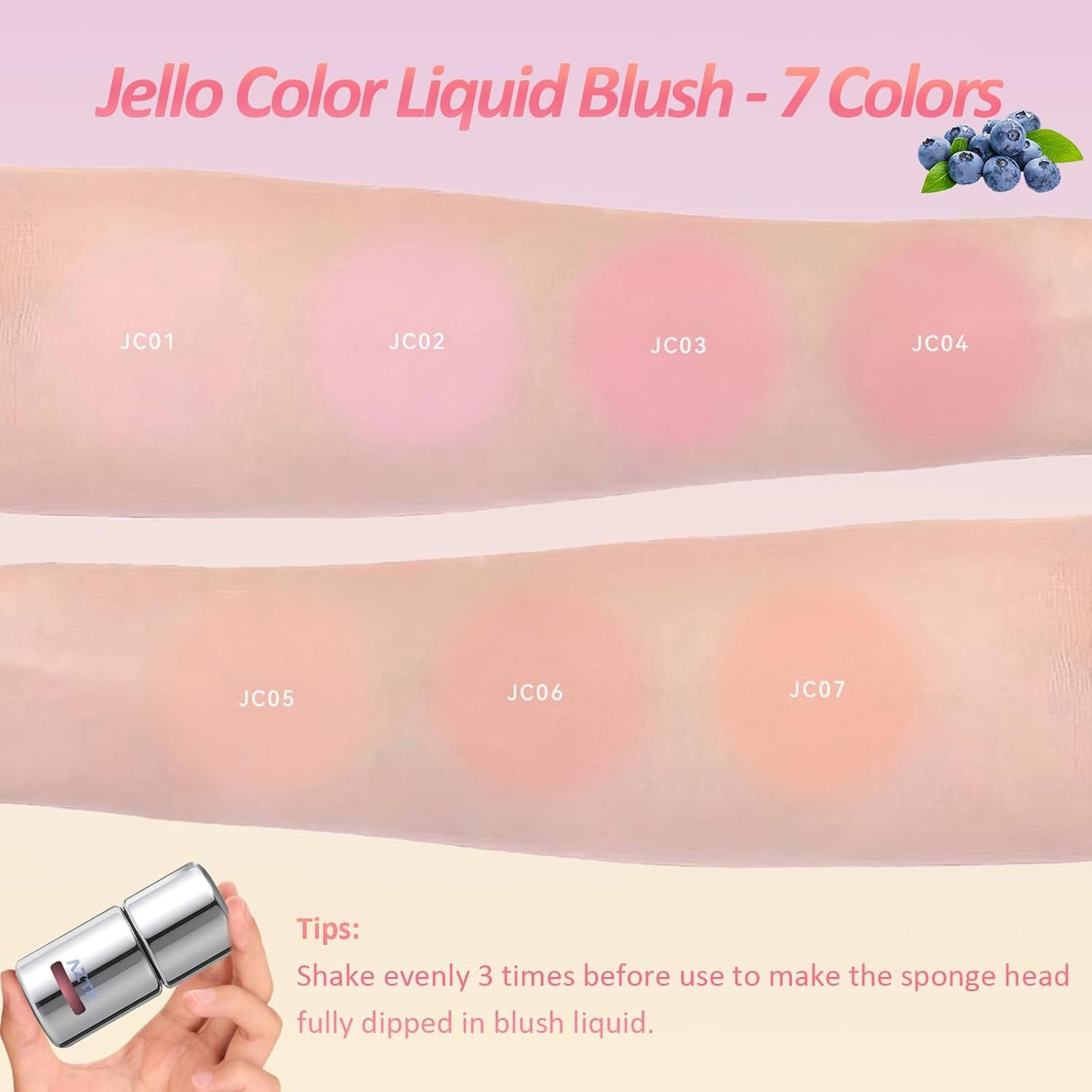 Aztk Liquid Blush - High-Pigment Waterproof Blush for Cheeks | Matte Finish, 5ml (JC04)