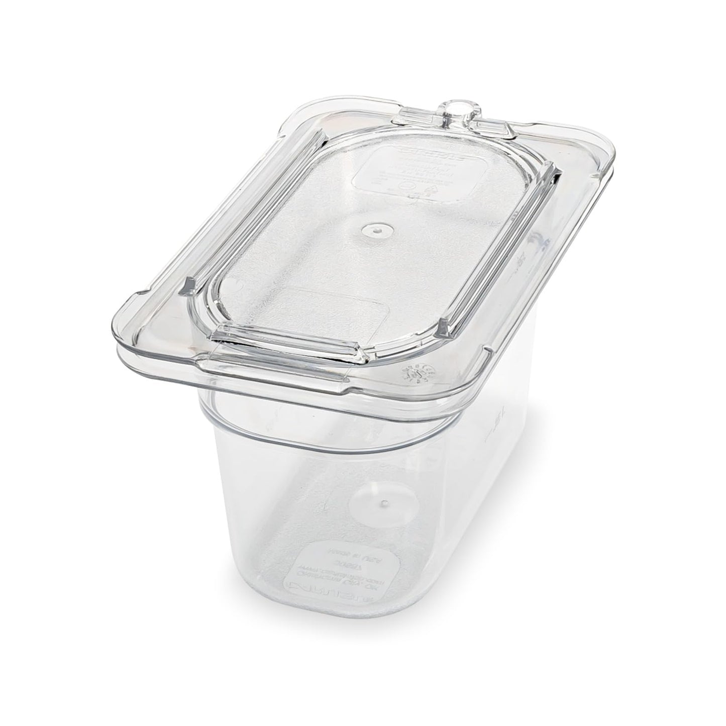Carlisle FoodService Products Plastic Food Pan 1/9 Size 4 Inches Deep Clear