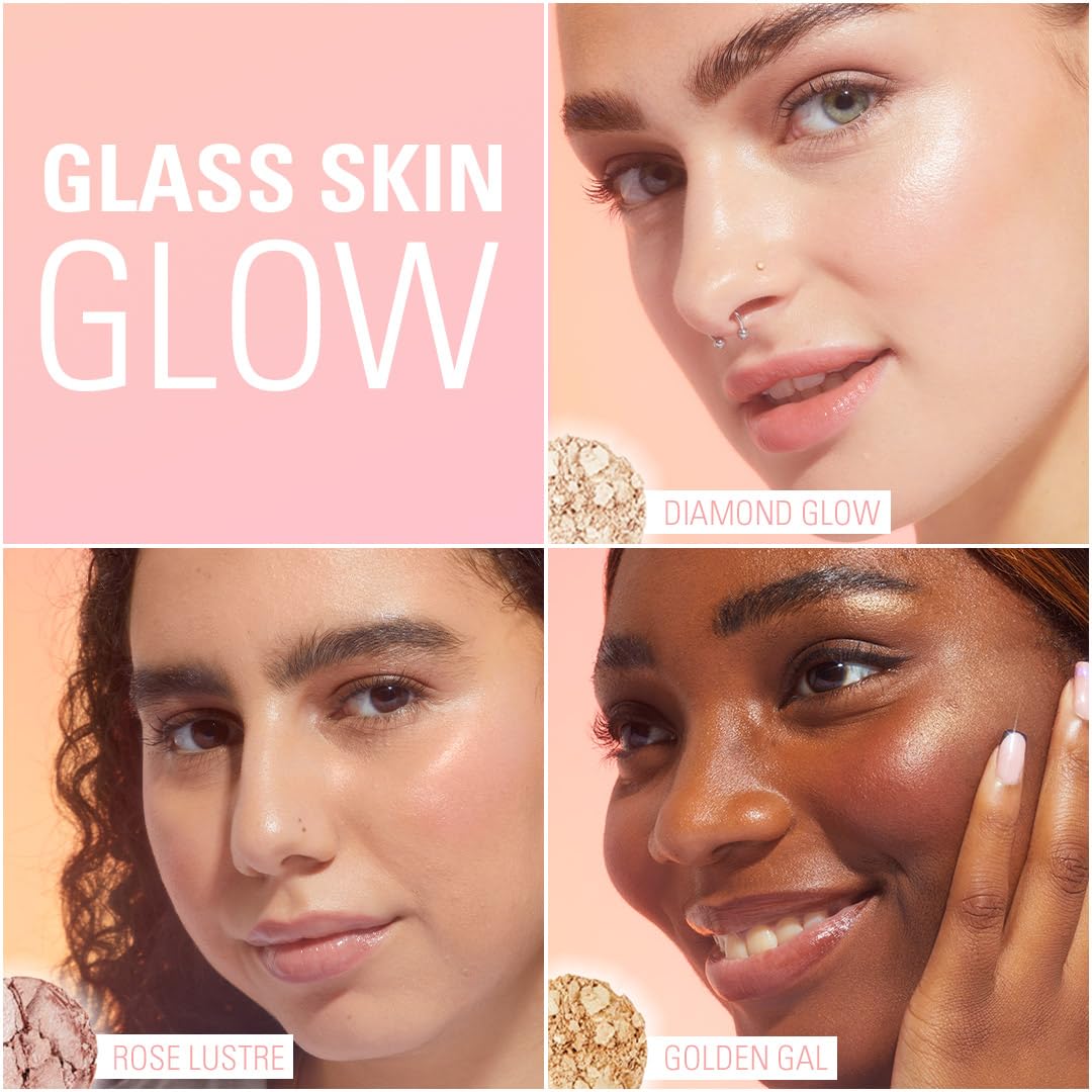 Beam Bright Highlighter - Powder to Liquid Formula for All Over Face Glow | 5 Shades Available