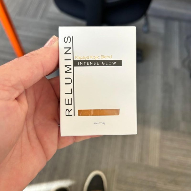 Relumins Triple Glow Bar Soap - Deep-Cleansing Plant-Based Skincare | Exfoliating & Skin-Smoothing - 135g x 3 Bars