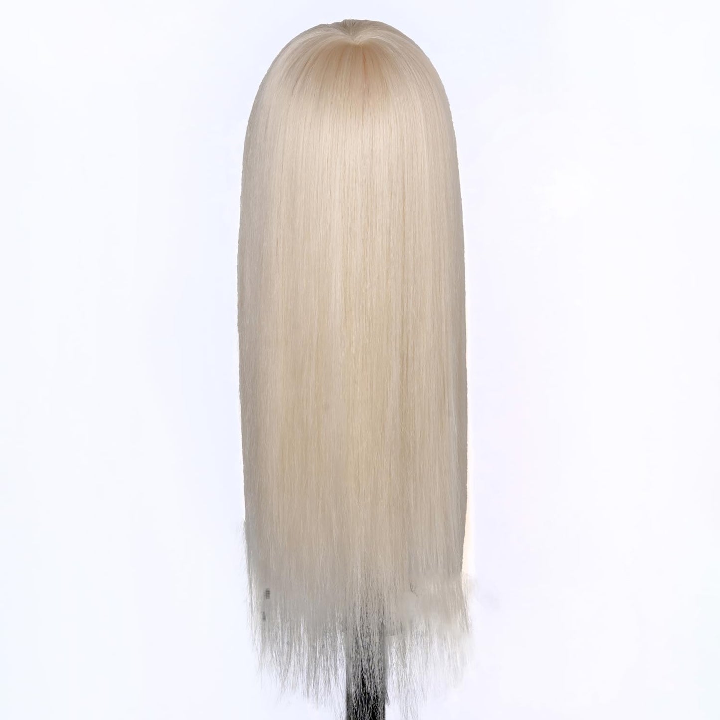 Mannequin Head Human Hair 80% Human Hair, Manikin Head with Hair 24"-26",Cosmetology Mannequin Head practice kit Doll head hair styling,for Braiding Hairdresser Practice Stylin (613#white)