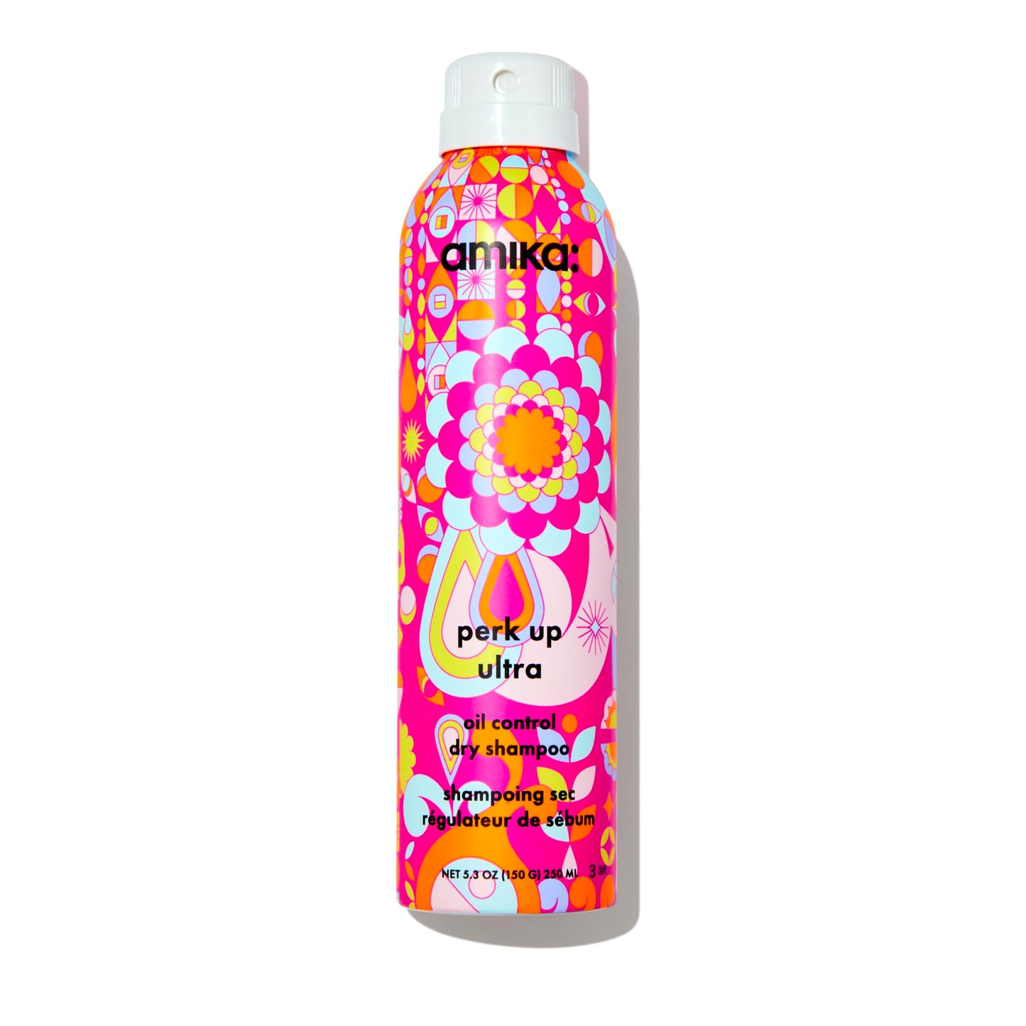 amika Perk Up Ultra Oil Control Dry Shampoo, 5.3oz | absorbs + helps control oils | refreshes scalp + roots | extends styles between washes | for extra oily scalps that need oil control