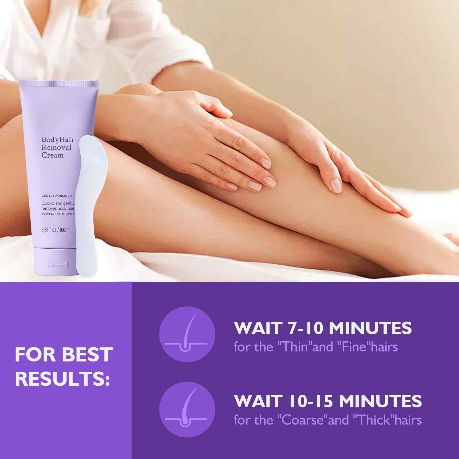 Hair Removal Cream, Hydrateology Facial Hair Removal, Quick and Easy Way to Smoother Skin, Long-Lasting Depilatory Cream for All Skin Types(2PCS)