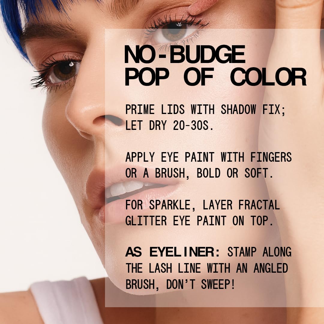 About-Face Matte Fluid Eye Paint | High-Pigment Liquid Eyeshadow, Long-Lasting Matte Finish - Matte Black