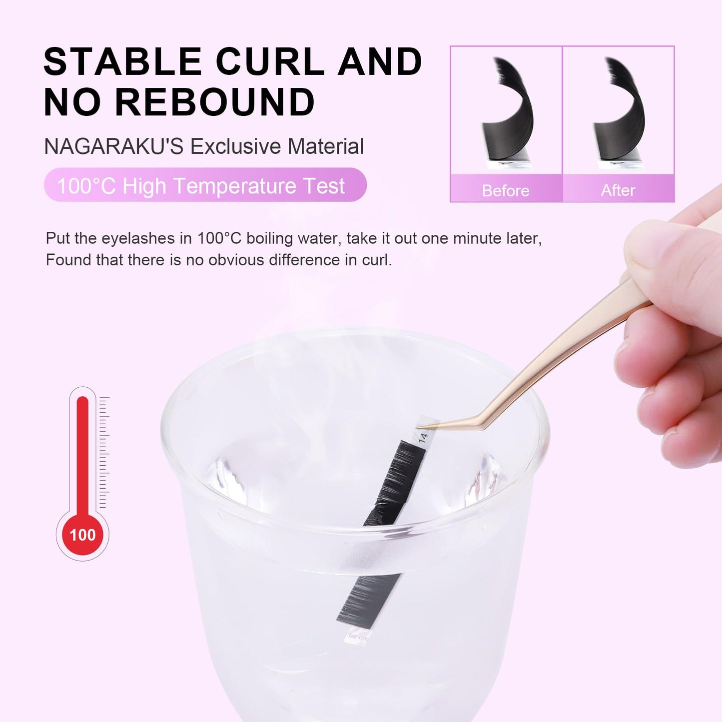 NAGARAKU Eyelash Extensions Classic J B C D N LC LD L DD CC LB Curl 0.03-0.20 Thickness 5-17mm, Matte Black Individual Lashes Professional Supplies for Lash Techs (0.07-C 7-15mm Mix 5 Trays)