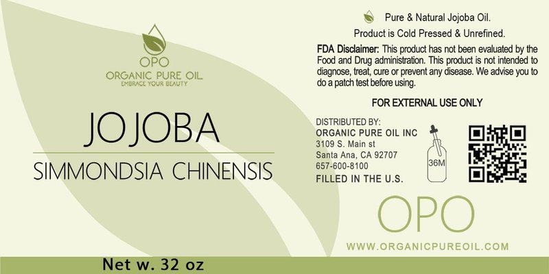 100% Pure Jojoba Oil - Cold Pressed Carrier Oil for Hair, Skin & Face | 32 oz Massage & Makeup Remover