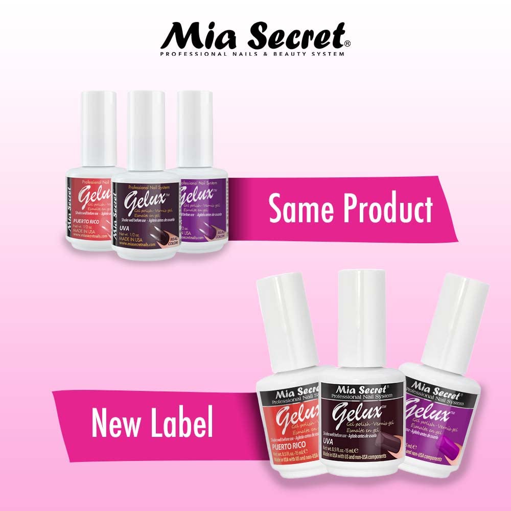 Mia Secret Gelux Nail Polish 0.5 Oz UV GEL-SOAK OFF - NEW Shades 2017 U Pick (NEON ORANGE)