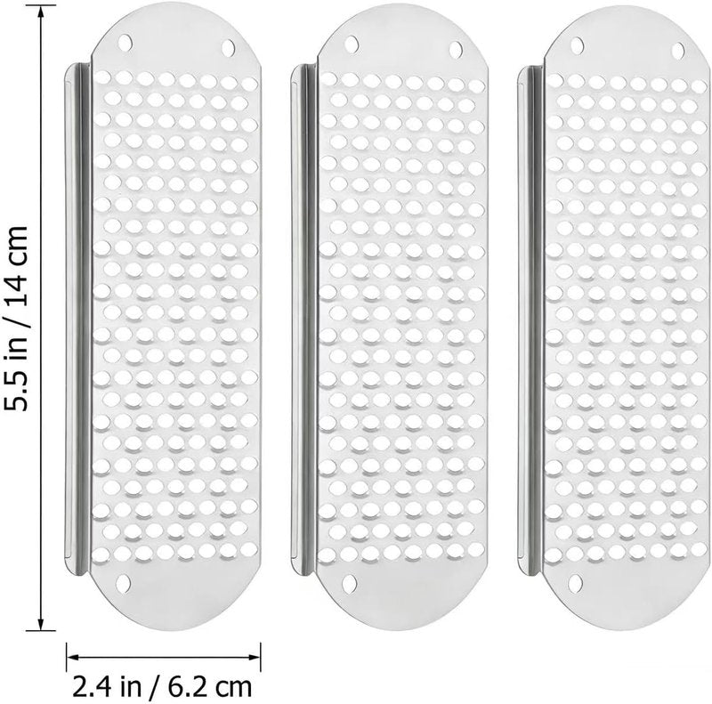Stainless Steel Foot File Replacement Blades - 3-Pack Callus & Corn Remover Tool | Durable Skin Scraper (Silver)