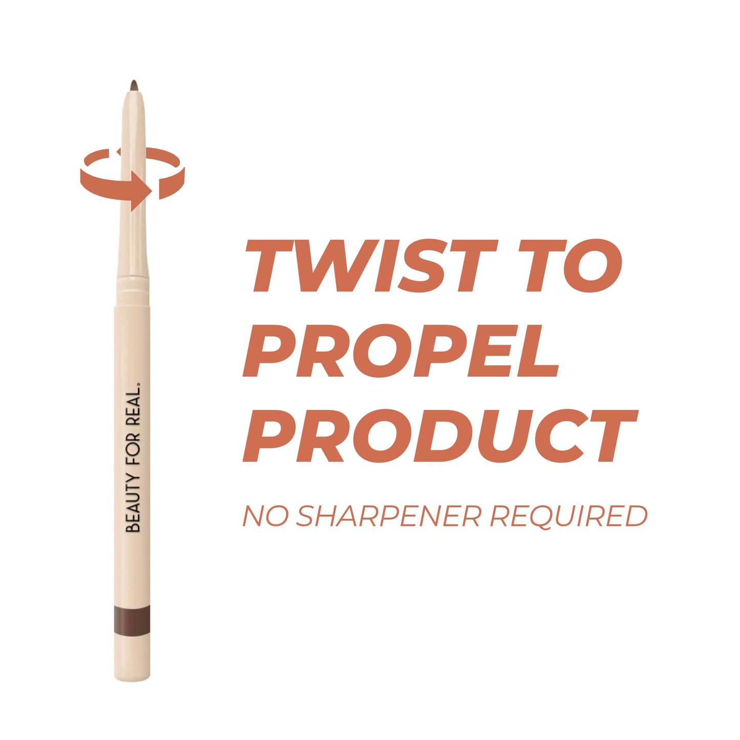 Beauty For Real I-Line 24-7 Eyeliner, Whiskey - Brown Copper Shimmer - Long-Wearing, Waterproof Gel Formula - Safe for Sensitive Eyes & Contact Lens Wearers - 0.01 oz