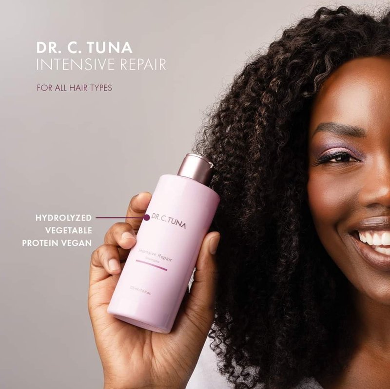 FARMASi Dr. C. Tuna Intensive Repair Shampoo, Protein & Keratin Blend for Dry and Damaged Hair, Strengthens and Smooths, 7.6 fl oz