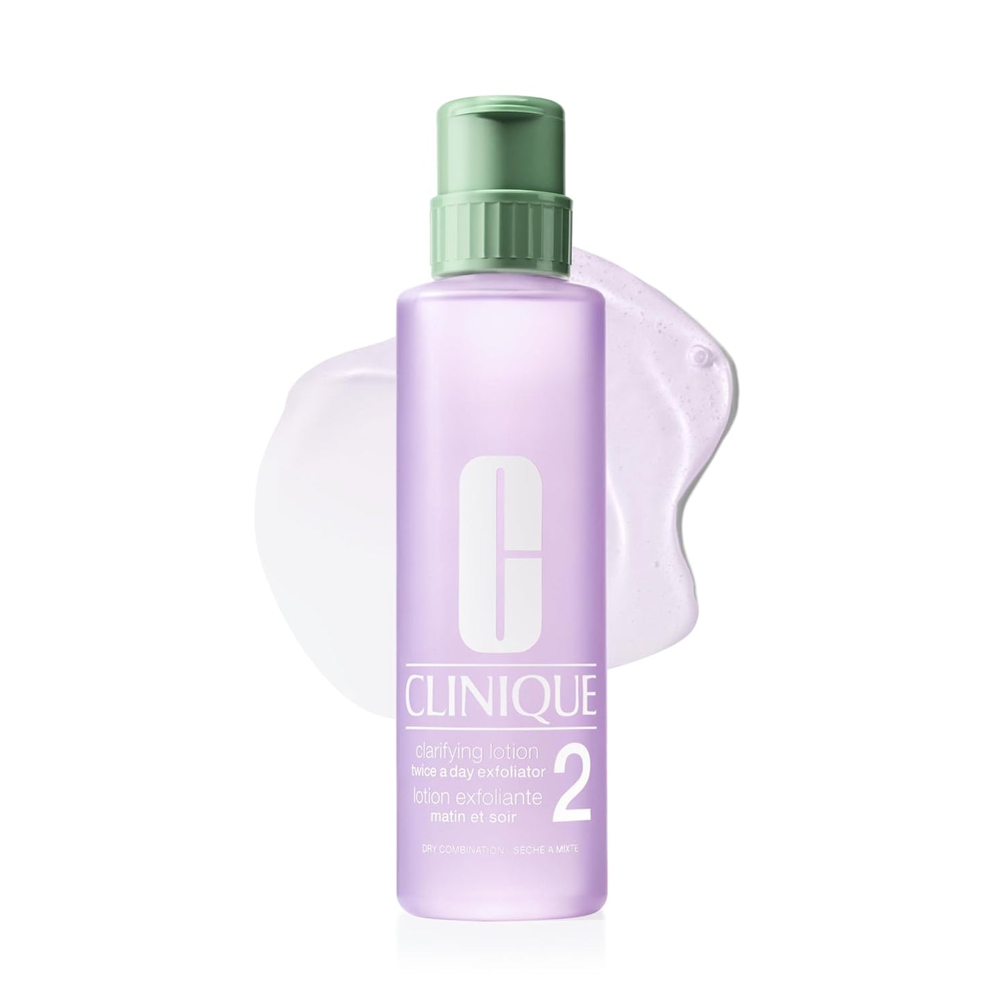 Clinique 3-Step Clarifying Lotion | Exfoliating Toner with Witch Hazel for Dry Combination Skin - 6.7 Fl Oz