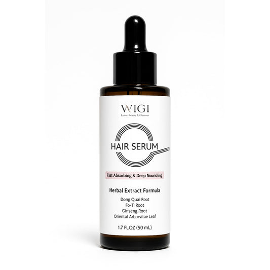 WIGI Hair Serum - Fast Absorbing, Water Based, Herbal Infused, Lightweight & Non Greasy Formula for Thicker, Fuller Hair - Scalp & Hair Scalp Serum for Frizzy, Damaged Hair