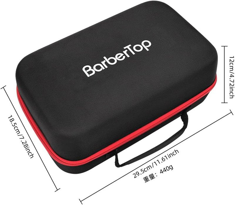 Barber Tool Bag - 12x7x5 Inch Case for Hair Clippers | Travel Organizer for Grooming Kits, Combs & Brushes