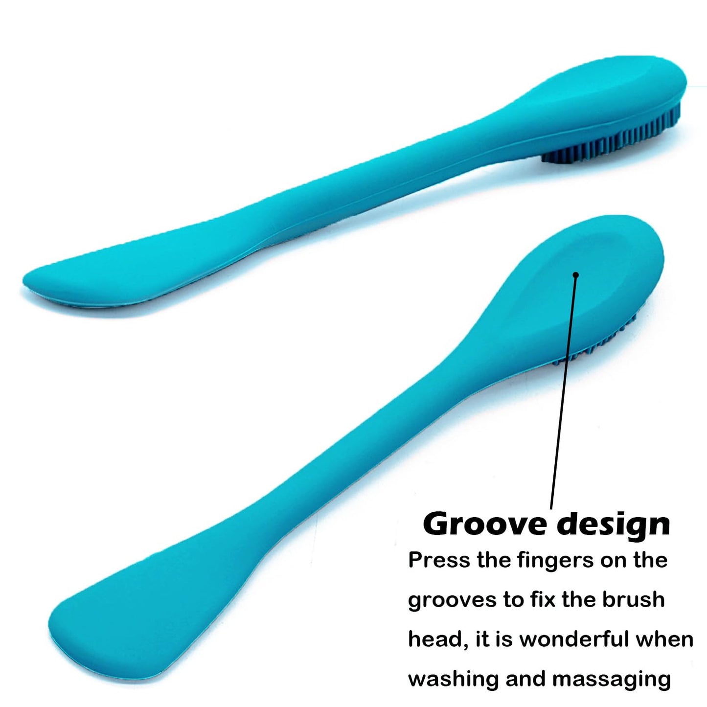 RamPula Pore Brush & Face Mask Applicator, Lymphatic Drainage Brush | Face Scrubber, Silicone Jelly Brush for Deep Pore Cleansing, Face Brush for Lymphatic Drainage Massager, Applicator for Mud, Clay