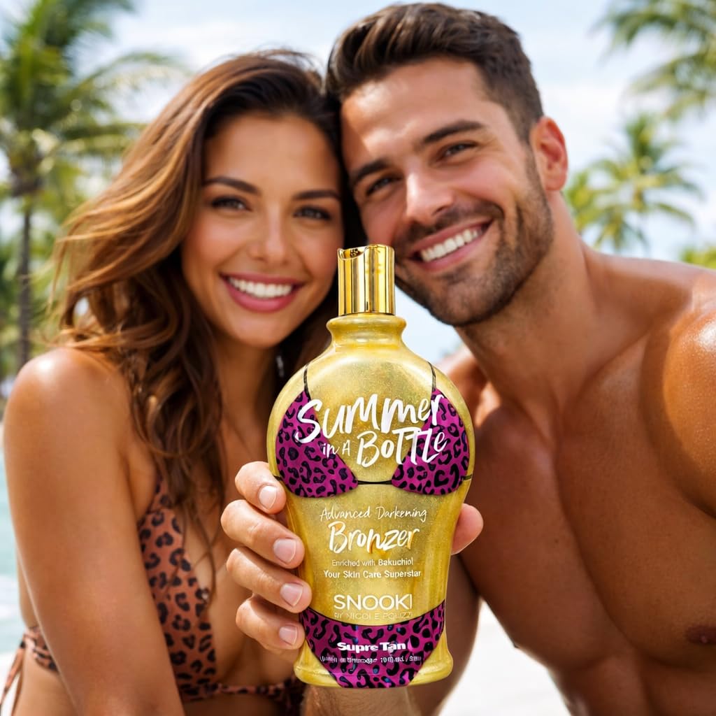 Snooki Summer in a Bottle Advanced Darkening Bronzer Tanning Lotion 12 oz