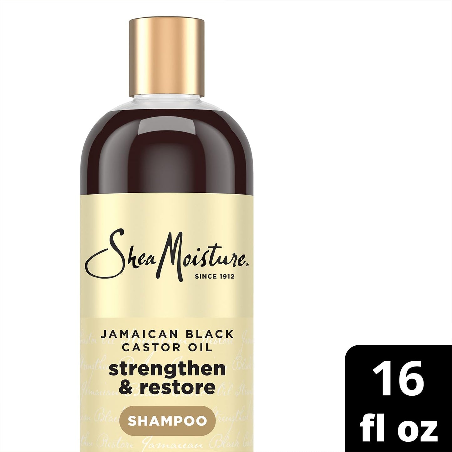 Shea Moisture Jamaican Black Castor Oil Strengthen & Restore Shampoo 2-Pack, 16 Oz Ea