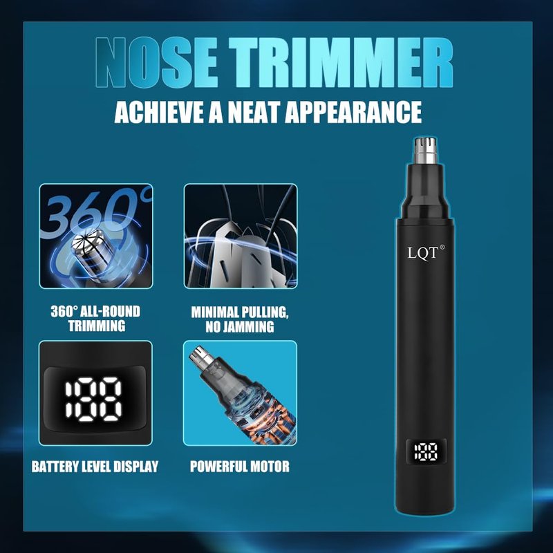 LQT Hair Clippers for Men, Professional Mens Hair Clipper Set with LED Display, Cordless Beard Trimmer Grooming Kit with Multiple Guide Combs, Cape, Storage Bag for Home & Salon Use