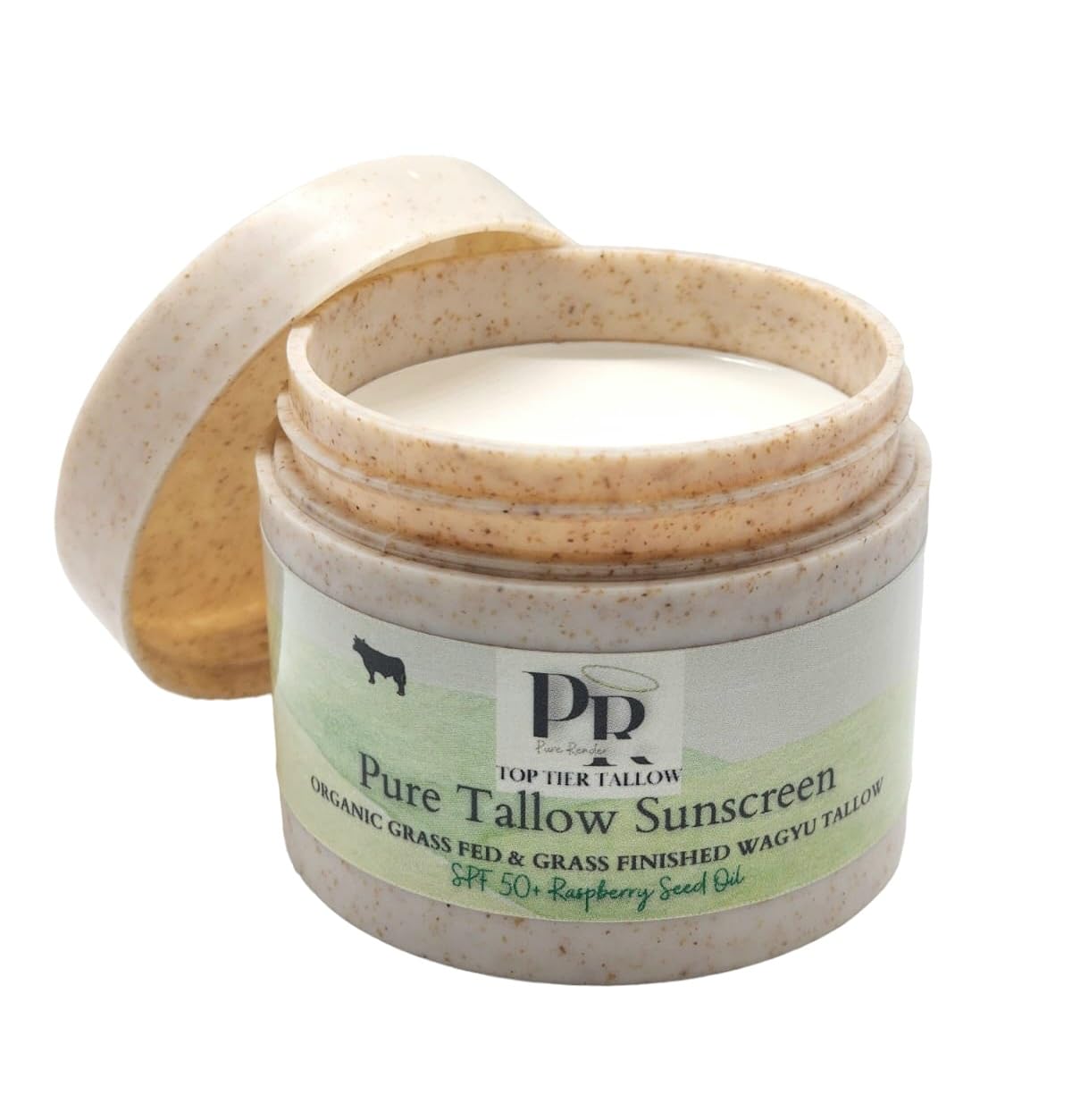 Grass Fed Tallow Sunscreen - Organic SPF 50 Skincare with Wagyu Tallow | Made in USA