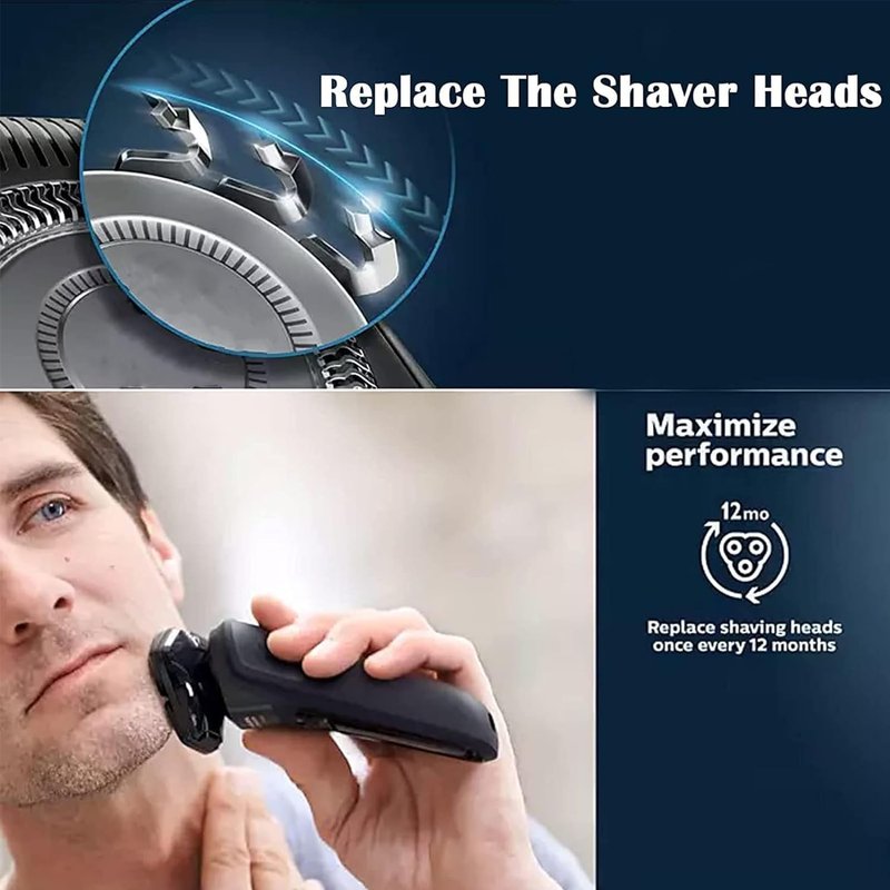 SH70/71 Replacement Blades for Norelco Series 7000 Shavers - 6-Pack Compatible with Electric Razors 7500, 7530, S7370, S7371