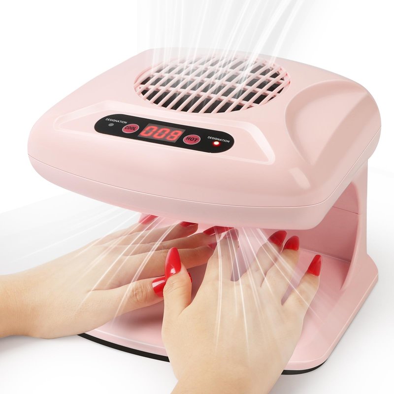 SAVILAND Nail Dryer Professional Upgrad: 3X Quick Drying Nail Dryer for Regular Polish Acrylic Dip Powder Nail Dehydrator Primer Nail Polish Dryer Fan with Hot & Cold Air Must Have Nail Tech Supplies