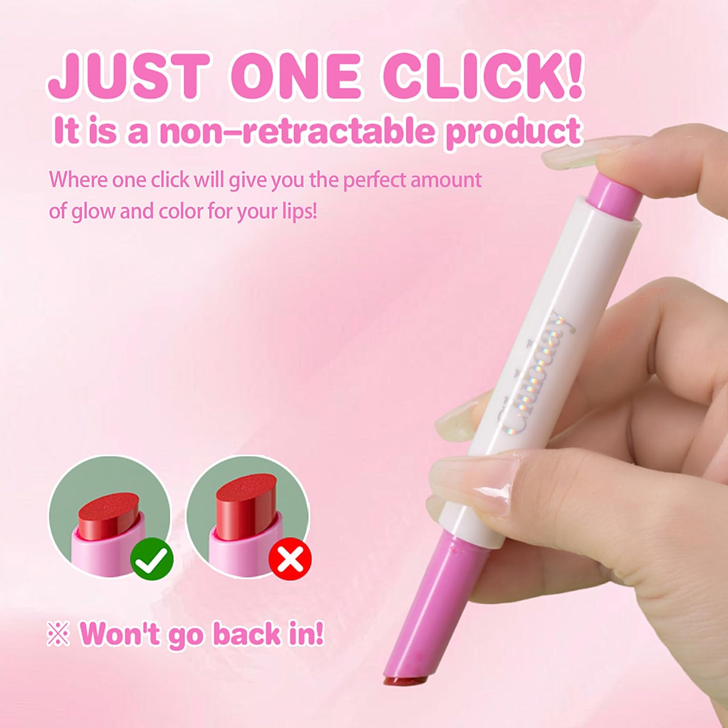 Clubday Hydrating Tinted Lip Balm Natural Lip Plumper Gloss, Lightweight Moisturizing Lip Care-01