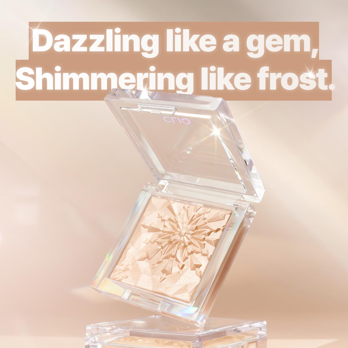 CLIO Prism Highlighter Makeup, High Glossy Face Illuminator & Pearl Shimmer Smooth Baked Powder, Long-Lasting Glitter with Radiant Glow Finish, Korean Beauty (04 Grace Opal)