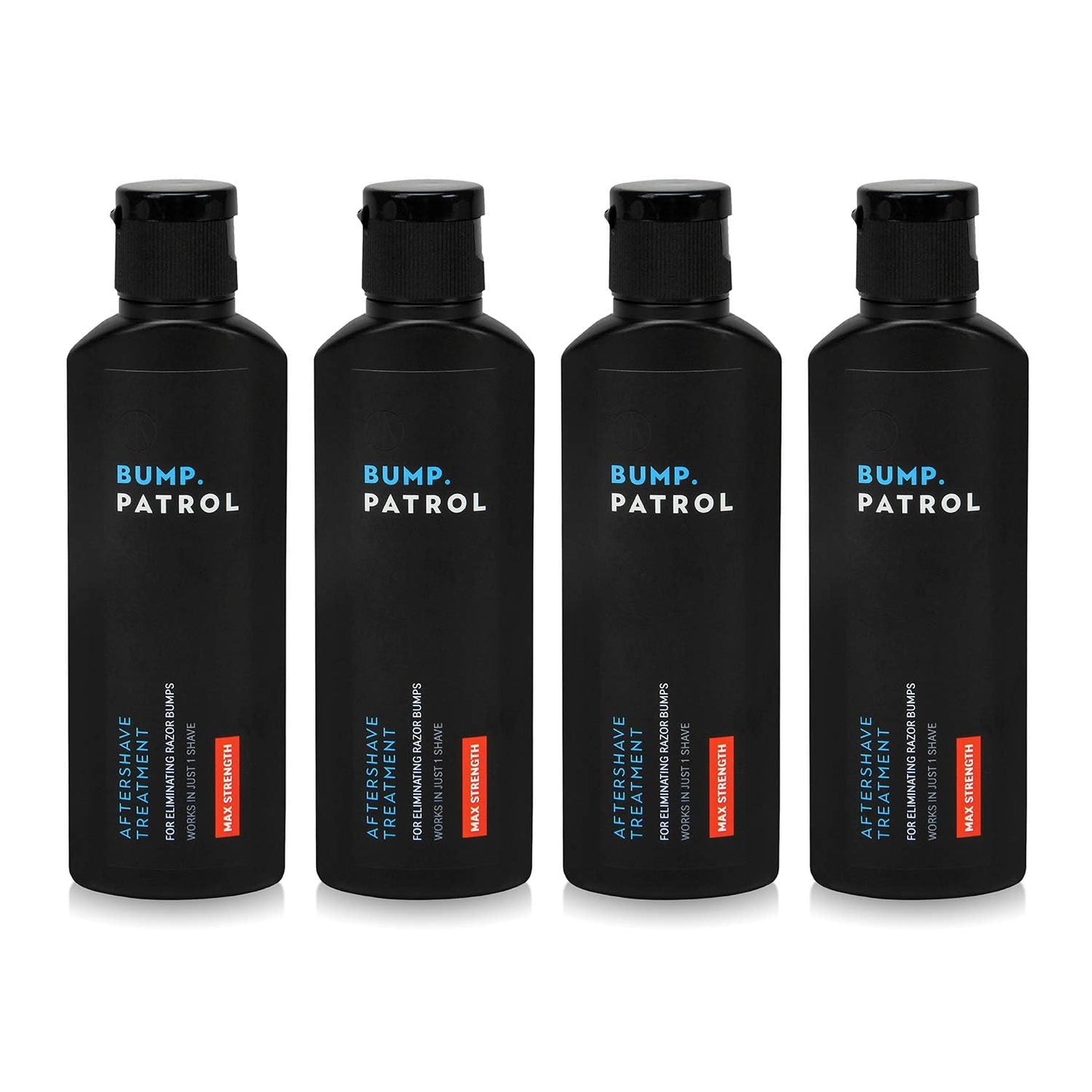 Bump Patrol Maximum Strength Aftershave Treatment Serum – Razor Bump Stopper and Ingrown Hair Treatment for Men and Women, Fast Acting Salicylic Acid for Razor Burn & Shaving Irritation - 2 oz Pack 4
