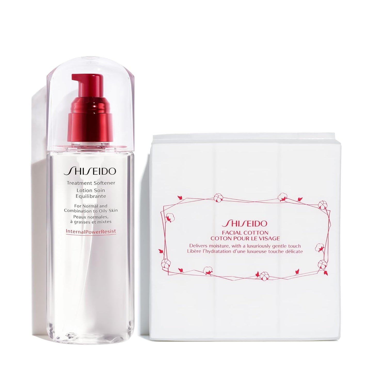 Shiseido Treatment Softener - Hydrating Facial Toner for Smooth Skin | 150 mL + 165 Cotton Pads