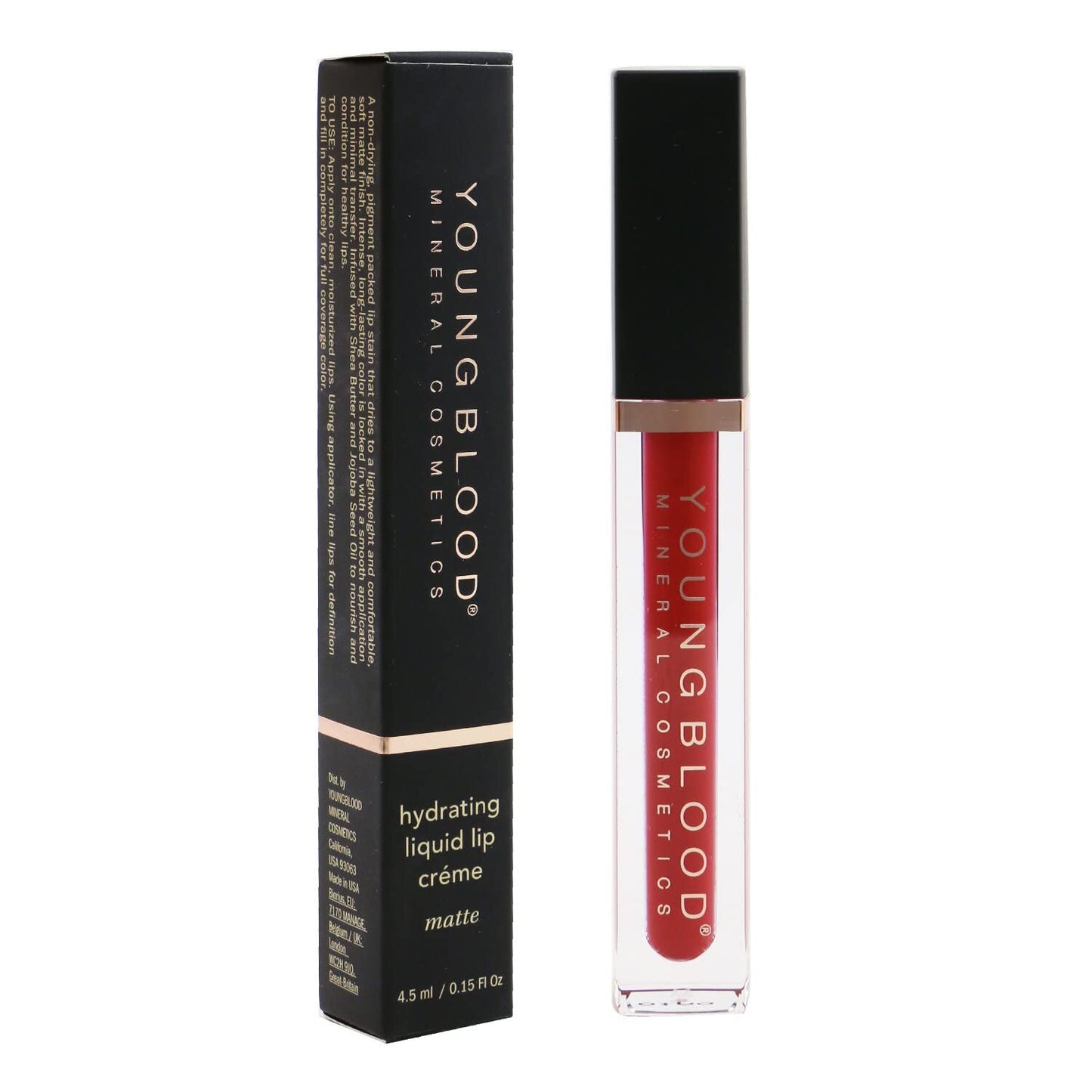 Hydrating Liquid Lip Creme - Soft Velvety Matte Finish | Long-Lasting, Non-Sticky Vegan Lipstick (Iconic)