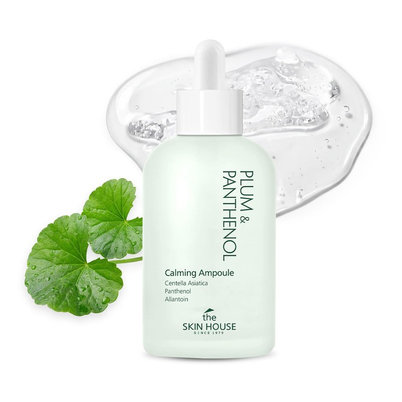 The Skin House Plum & Panthenol Calming Ampoule – Hydrating & Soothing Serum for Sensitive Skin, Non-Irritating (Dermatologist Tested) with Niacinamide & Centella[ 50ml /1.69 fl.oz]