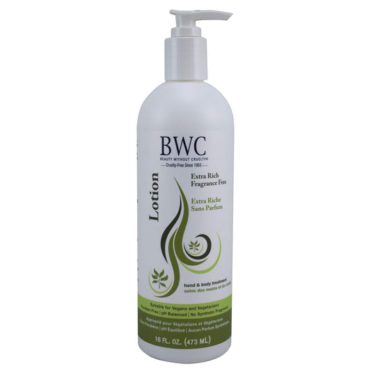 Beauty without Cruelty Extra Rich Fragrance Free Hand and Body Lotion - 16 fl oz