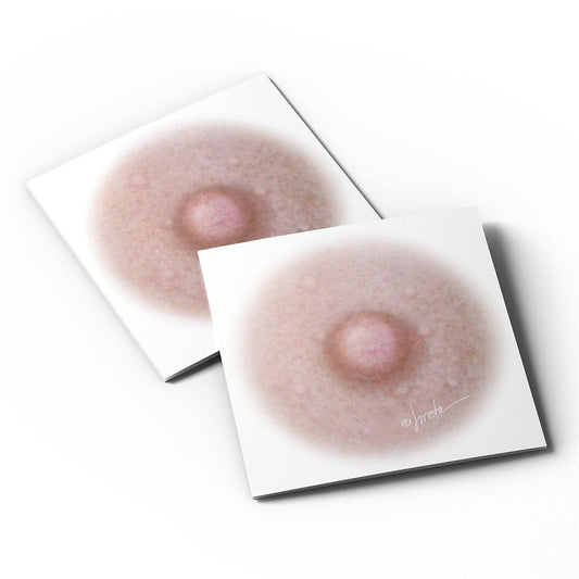 Breast Cancer Temporary Tattoos for Women - 5 Pairs, Areola Temporary Tattoo, Post Mastectomy Temporary Tattoo, Post Surgery Nipple Solution, Fitzpatrick Scale Color #1 (1.25 inch) Medium Size
