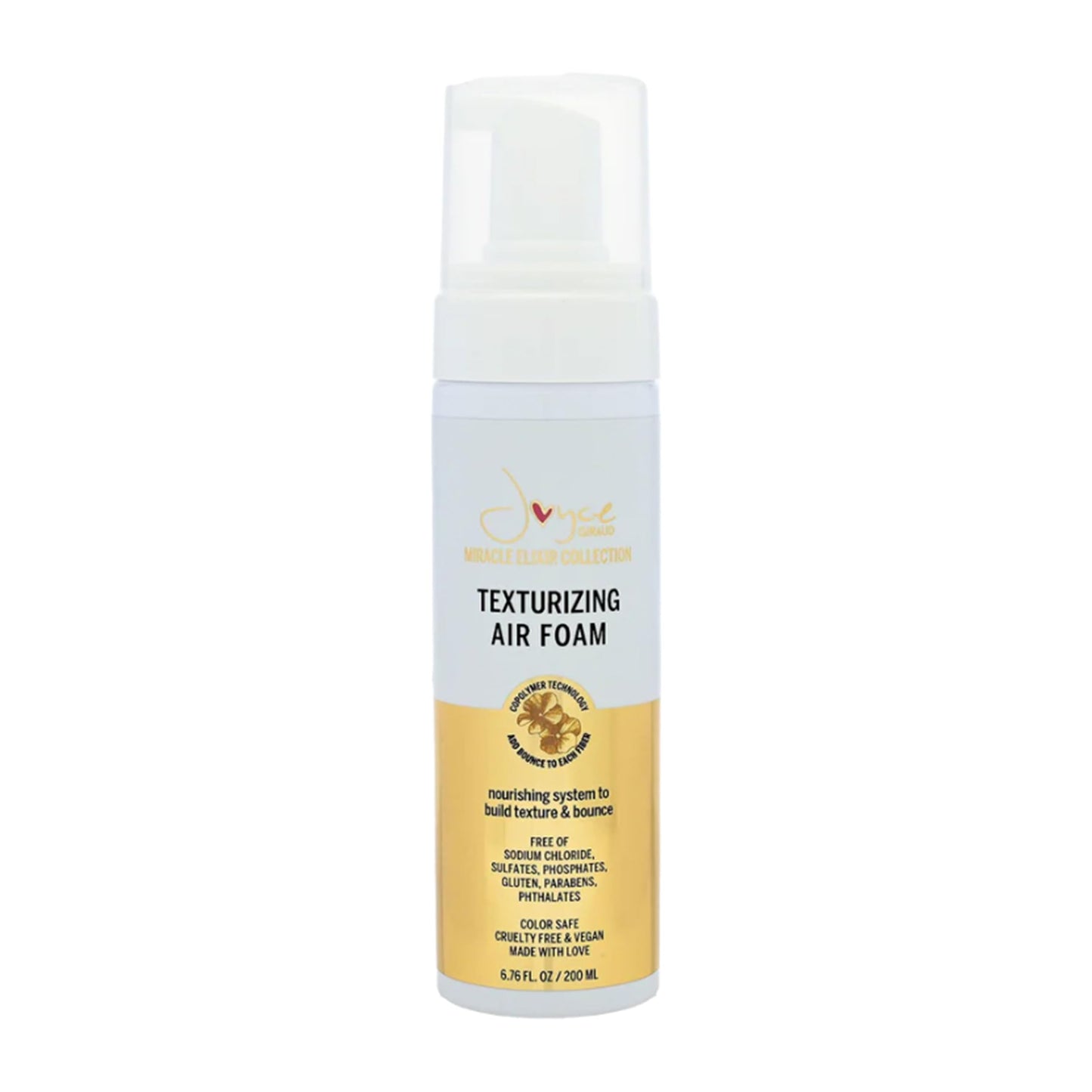 Joyce Giraud Texturizing Air Foam, Adds Volume & Texture, Frizz Control, 6.76 Oz