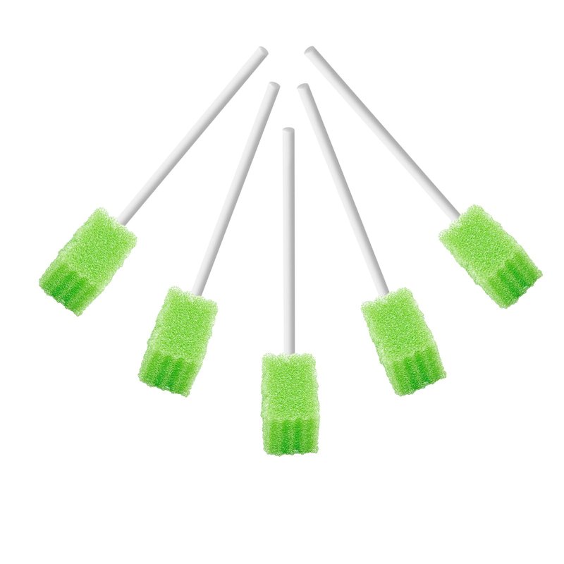(250 PCS) JIESI Disposable Oral Swabs,Sterile Sponge Mouth Swabs(Blue)