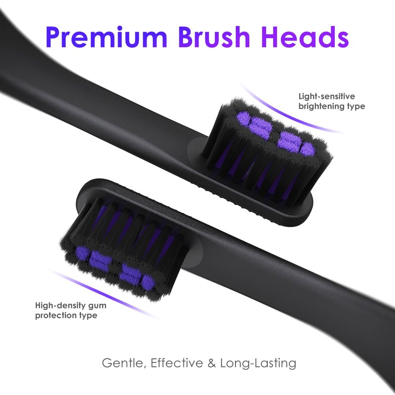 Electric Toothbrush, Portable Travel Sonic Toothbrush with Protective Case USB-C Rechargeable, Neutral Comfort Bristles, Waterproof, Smart Timer, Compact for Daily Use (Black)