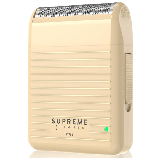 Supreme Trimmer Solo Lite Foil Shaver for Men | Rechargeable Electric Razor + 90 Min Runtime, Type-C USB Fast Charging | Lightweight Travel Shaver, Easy to Carry | STF91