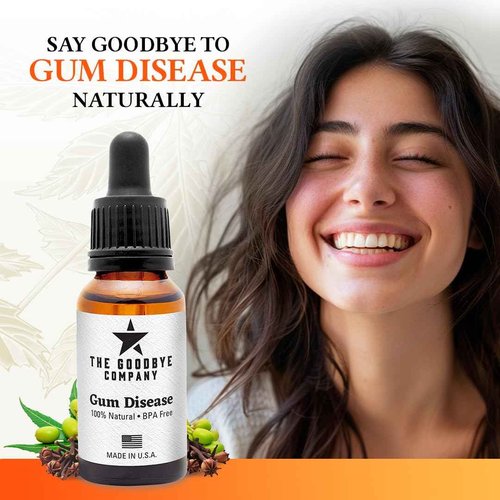 The Goodbye Company Natural Gum Health Oil - Supports 77% Gum Tissue Improvement, Pocket Depth Reduction & Tooth Retention with Organic Neem & Clove (30ml)