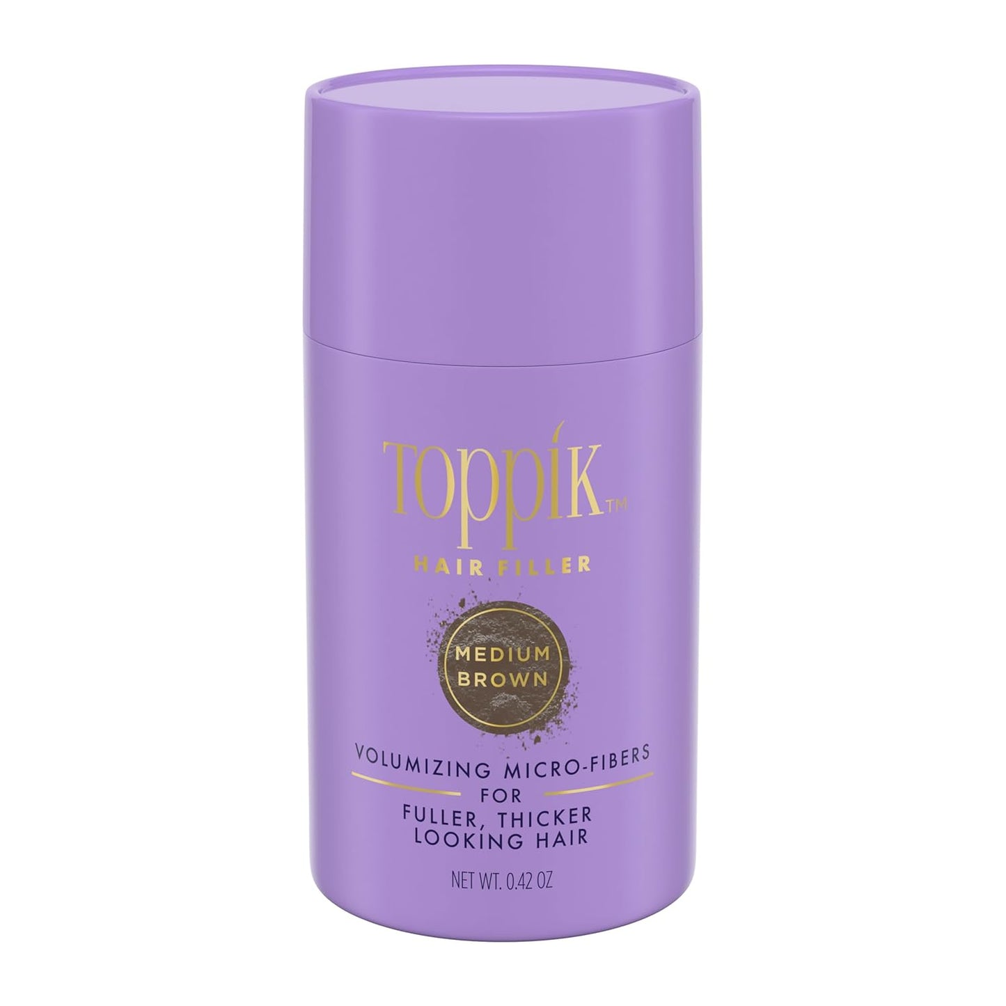 Toppik Hair Filler - Medium Brown Hair Thickening Powder, 12G | Boost Volume & Conceal Thinning Hair