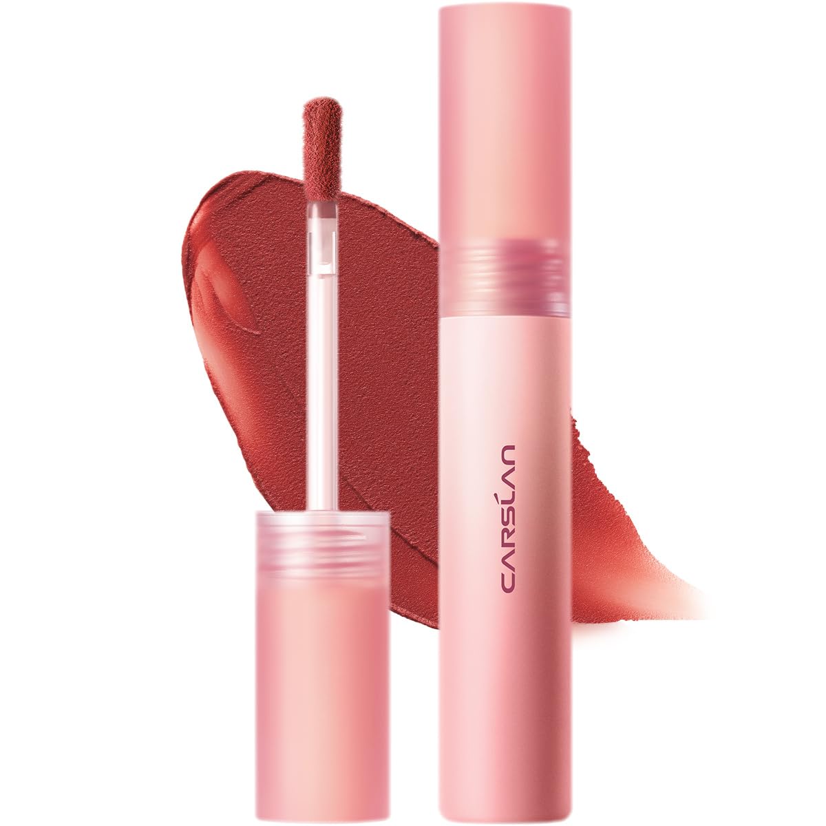 CARSLAN Velvet Matte Lipstick, High Pigment Lip Mud, Longwear, Lightweight, Smooth, Moisturizing Lipstick with Vitamin E, Hyaluronic Acid, GM03
