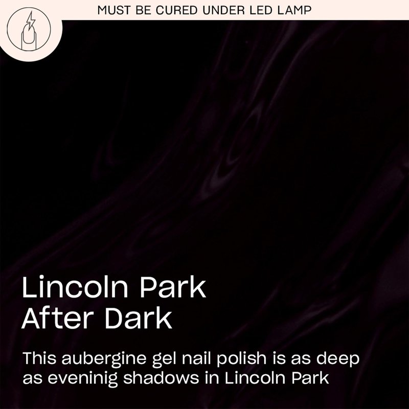 OPI GelColor Lincoln Park After Dark | Opaque Dark Cool Purple Crème LED Cure Gel Nail Polish | Salon-Quality Shine, Long-Lasting Wear | Vegan & HEMA Free | 0.5 Fl Oz
