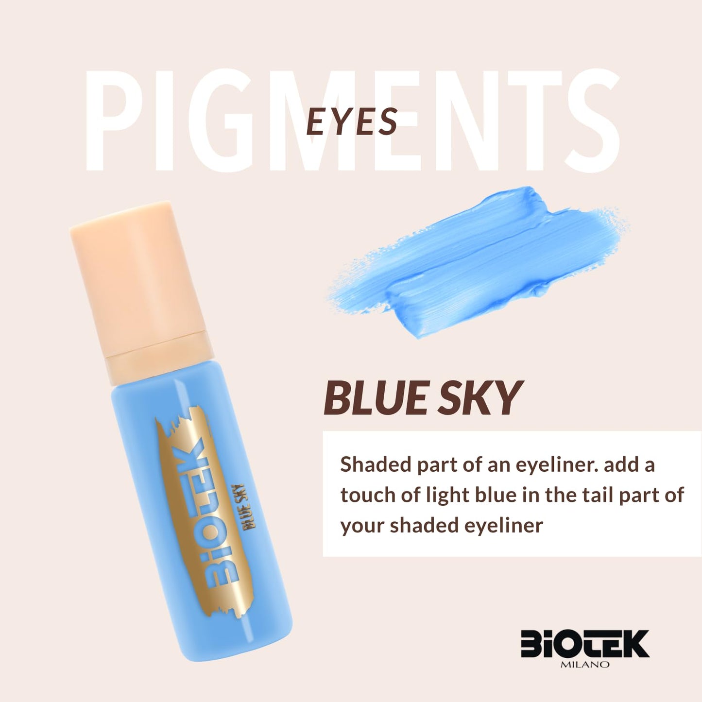 Eyes Pigment for Permanent Makeup - Warm Brown Color for Eyes and Eyeliner - Made in Italy - Warm Brown 0,24 fl.oz.