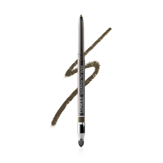 Clinique Quickliner For Eyes Eyeliner Pencil | Water Resistant, Smudge Resistant + Safe For Sensitive Eyes, True Khaki, 1 Count