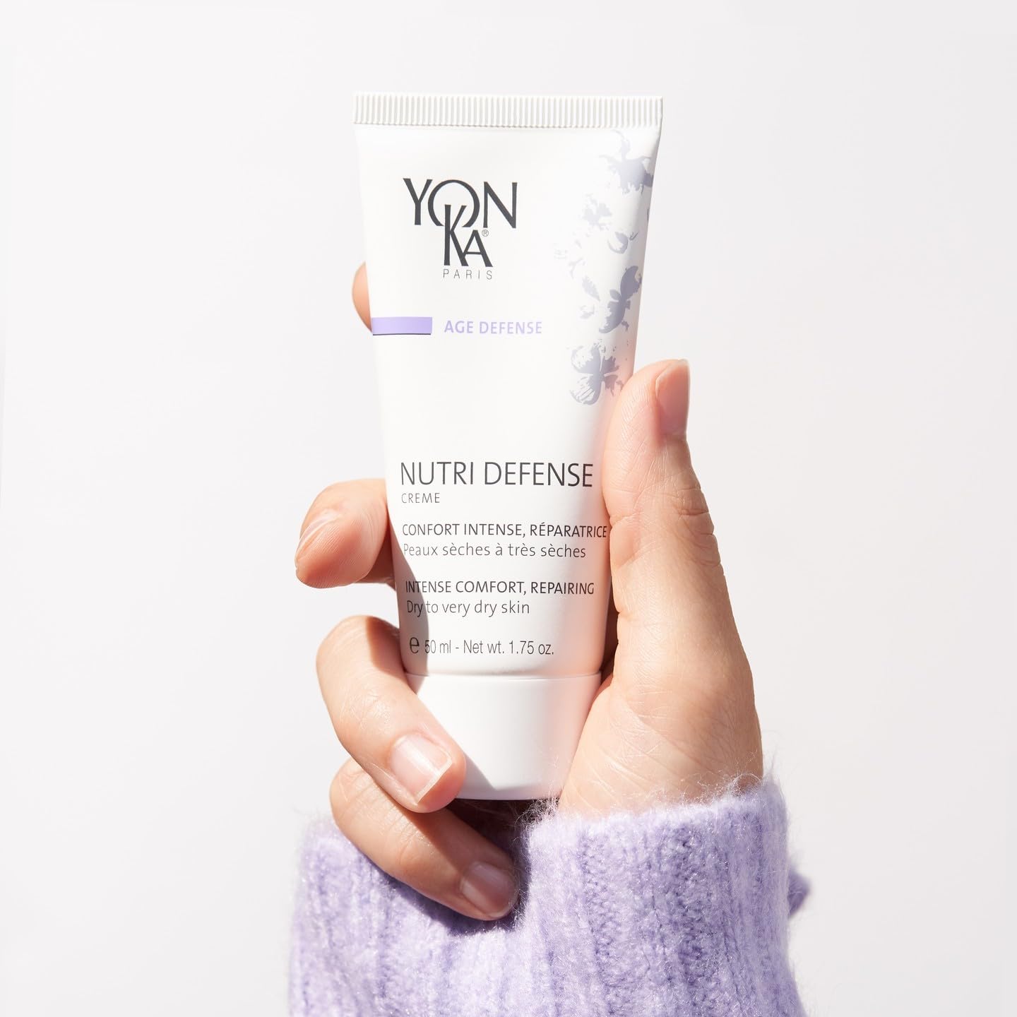 Yon-Ka Nutri-Defense Creme | Nourishing Dry Skin Facial Moisturizer | Rich Shea Butter Treatment Cream with Prebiotics and Probiotics| For Dry and Sensitive Skin | Paraben-Free | 0.53 oz