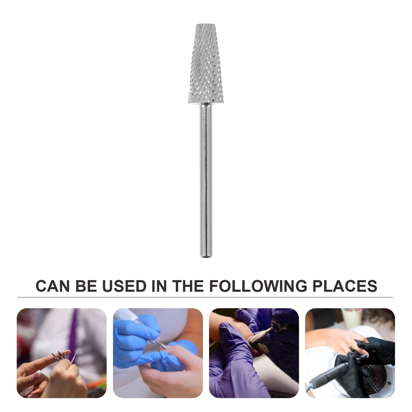 minkissy Manicure Grinding Head Nail Art Polishing Bits for Electric Nail Drill Replacement 3Pcs Durable Grinding Tools for Hand and Foot Care