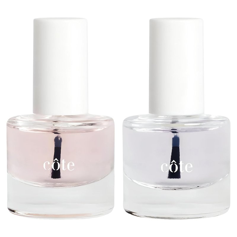 Nail Strengthener Base Coat & Quick Dry Top Coat Bundle | Fast-Drying, Chip-Resistant, Vegan, 0.27 fl oz Each
